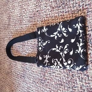Black and white shoulder/crossbody bag